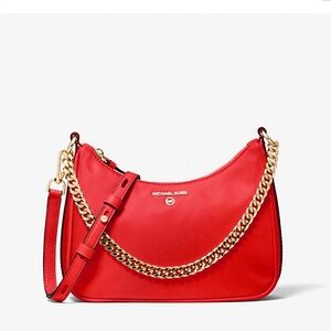 Michael Kors Nylon Jet Set Crossbody Bag with Sling Strap Gold